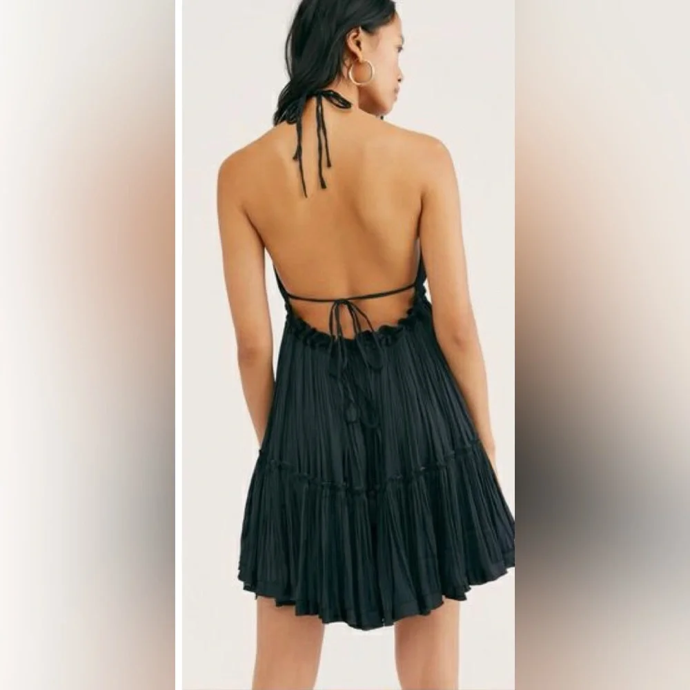 NWT Free People 100 Degrees of Shine Mini Dress, Size medium - Picture 2 of 7